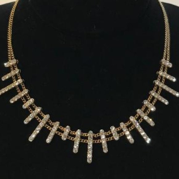 Gold-Tone & Rhinestone Choker - Picture 7 of 7